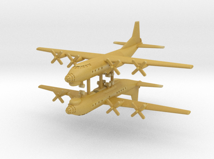 1/600 AN-12 (Cub) Transport Aircraft (x2) 3d printed 