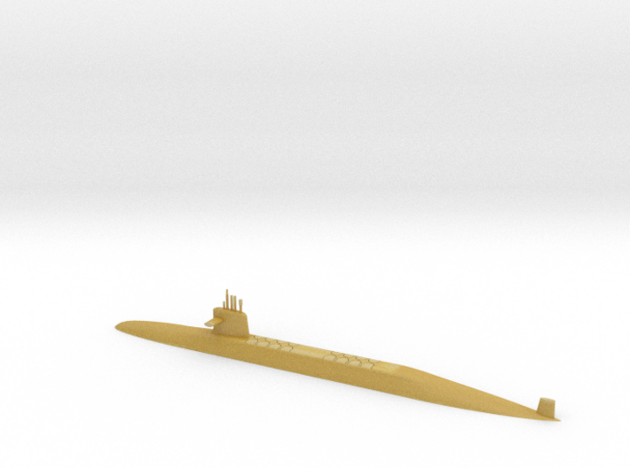 1/600 Le Triomphant Class SSBN (Waterline) 3d printed