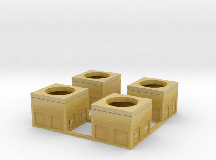 N-Scale Concrete Electrical Box (4 Pack) 3d printed