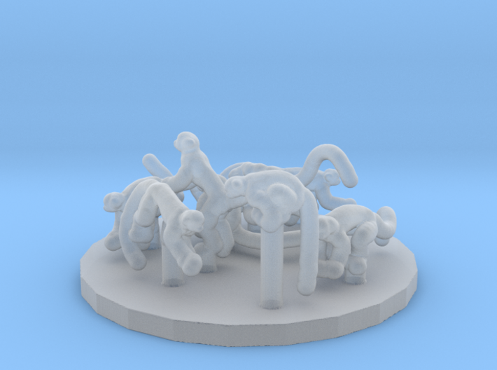Squirrel Monkey set 1:72 eight different pieces 3d printed