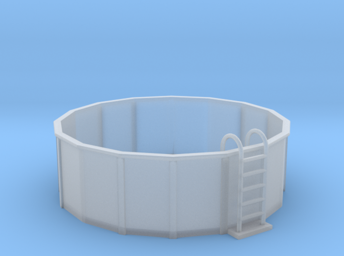 O-Scale 12-Foot Swimming Pool 3d printed
