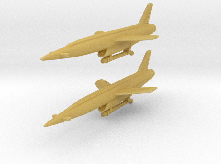 Vought SSM-N-9 Regulus II (2 models) 1/350 3d printed