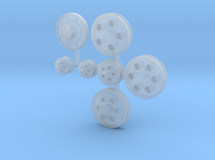 Billet Serpentine Pulleys 1/25 3d printed