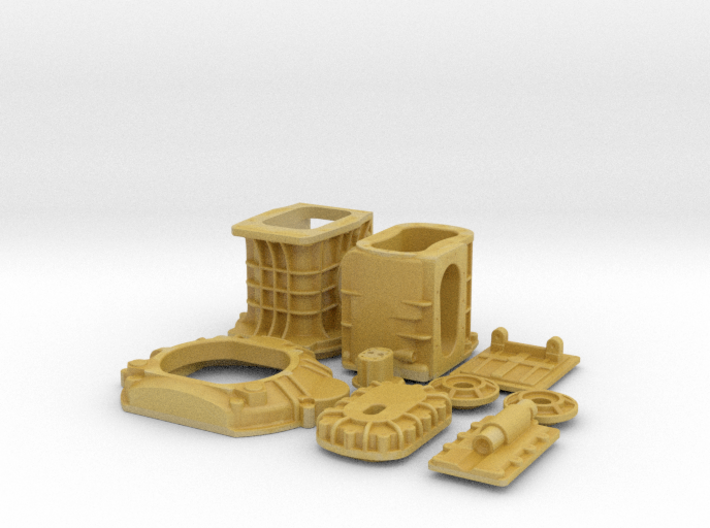 1/16 T-44 Transaxle With Ford 427 SO Bellhousing 3d printed