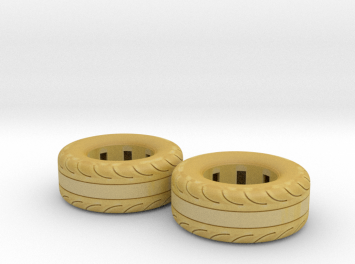 1/25 Scale Pair Of 275 60 15 MT Slicks 3d printed 