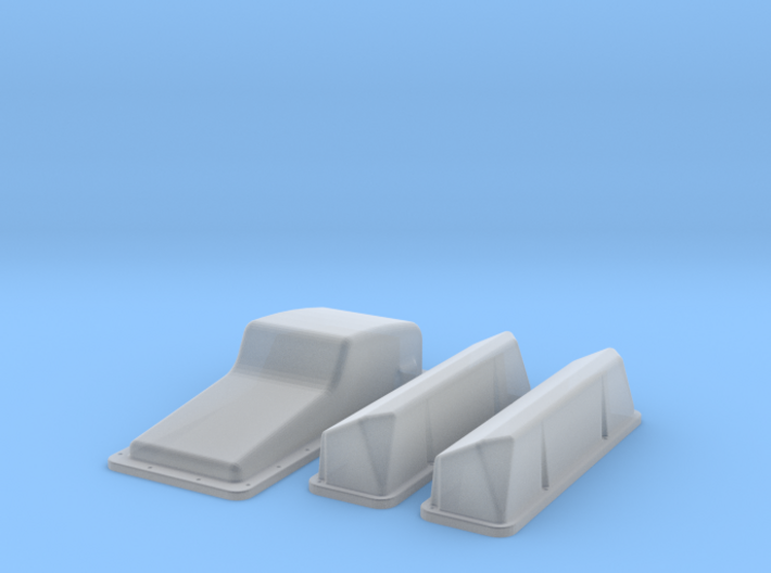 1/18 Ford 427 Side Oiler Stock Pan And Cover Kit 3d printed
