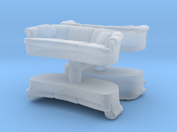 Sofa (4 pieces) 1/144 3d printed