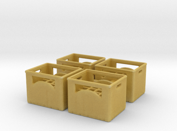 Bottle crate (4 pieces) 1/76 3d printed