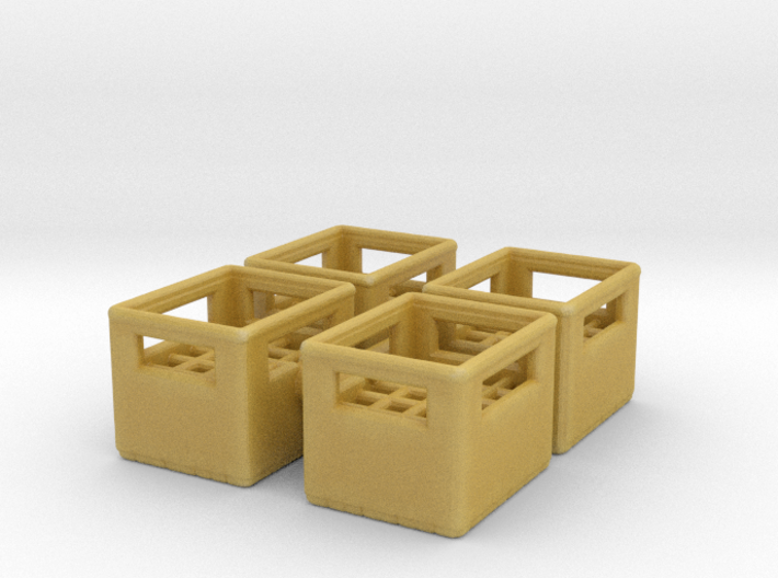 Bottle Crate (4 pieces) 1/100 3d printed 