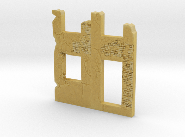 Building wall ruins 1/160 3d printed