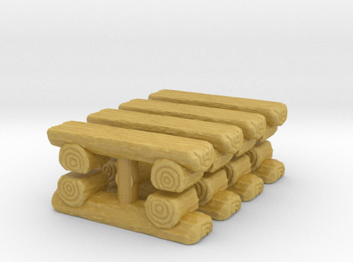 Log Bench (x8) 1/285 3d printed
