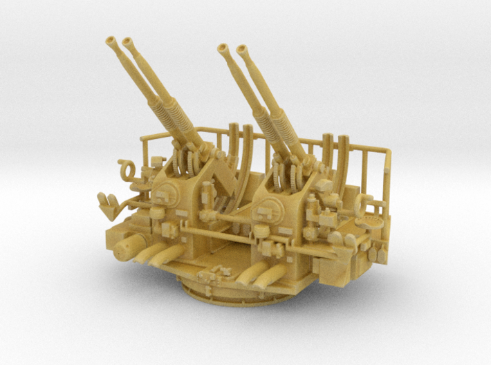 Quad Bofors Elevated 1/128 3d printed 