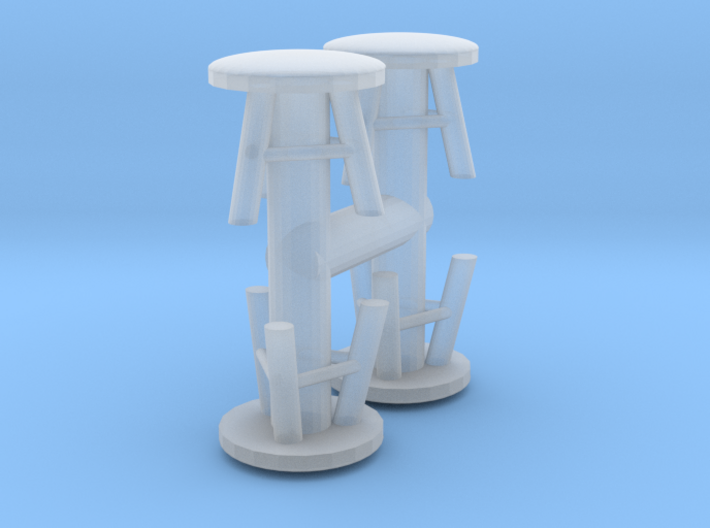 Stool (x4) 1/56 3d printed