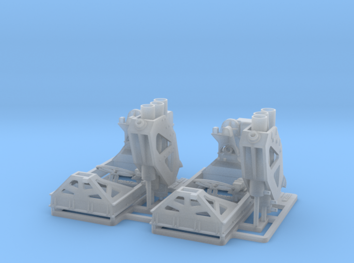 Squid mortar pair 1/72 3d printed 