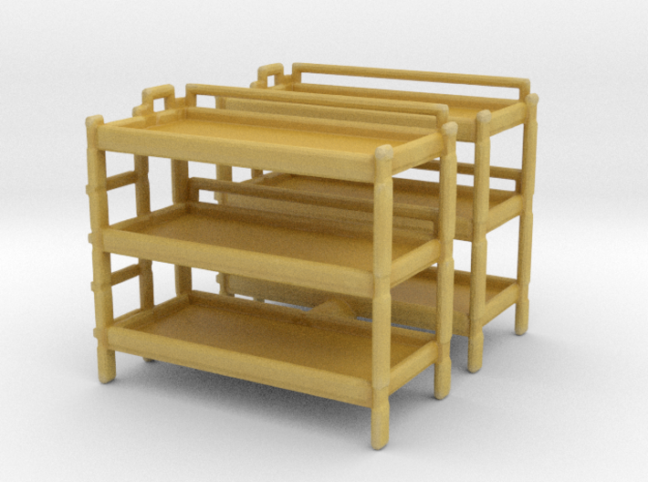 Triple Bunk Bed (x2) 1/120 3d printed
