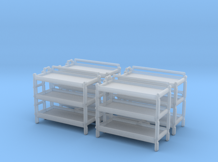 Triple Bunk Bed (x4) 1/144 3d printed