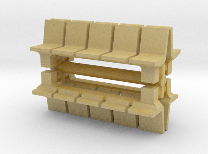Platform Seats (x4) 1/76 3d printed