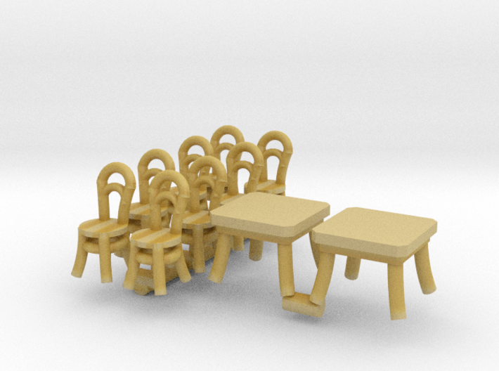SET Thonet Nr.14 mit 8 Stühle und 2 Tische (N) 3d printed 