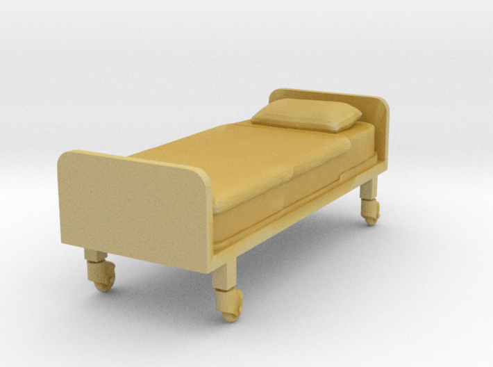 Hospital Bed (flat) 1/24 3d printed