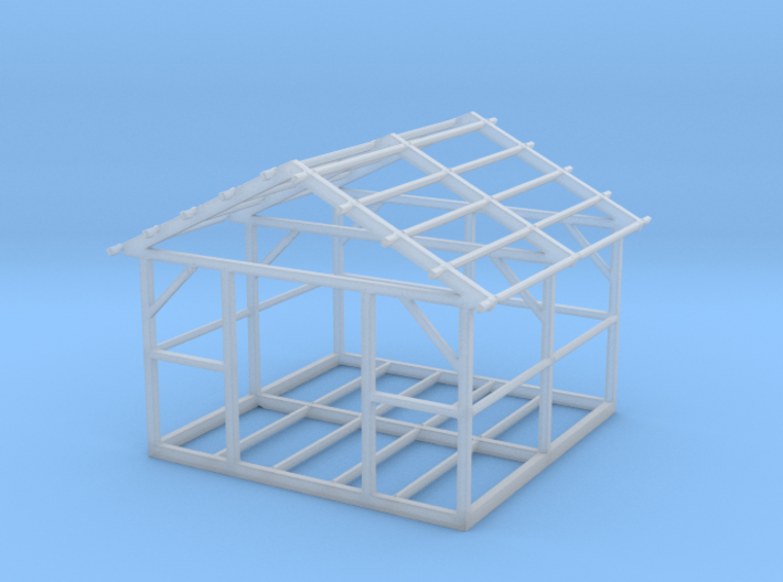 Wooden House Frame 1/120 3d printed