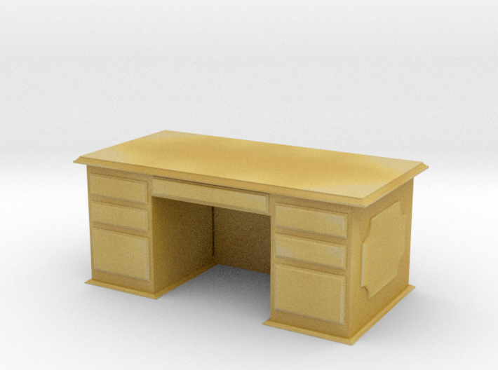 Office Wood Desk 1/12 3d printed