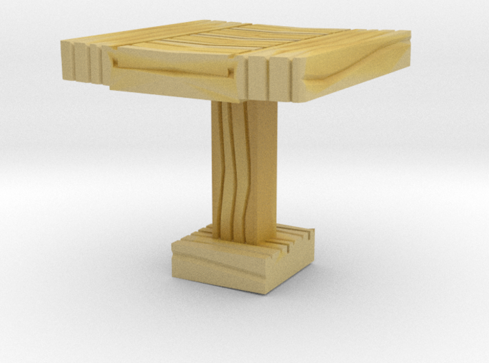 Wooden Coffee Table 1/12 3d printed