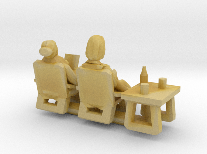 Camping guests and accessories - kit A (TT 1:120) 3d printed 