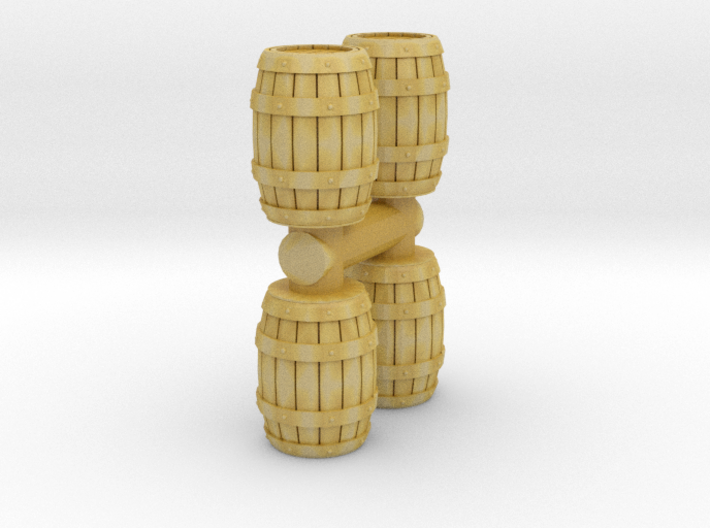 Wooden Barrel (x4) 1/76 3d printed