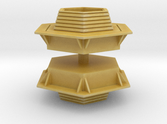 Hexagonal Bench (x2) 1/144 3d printed
