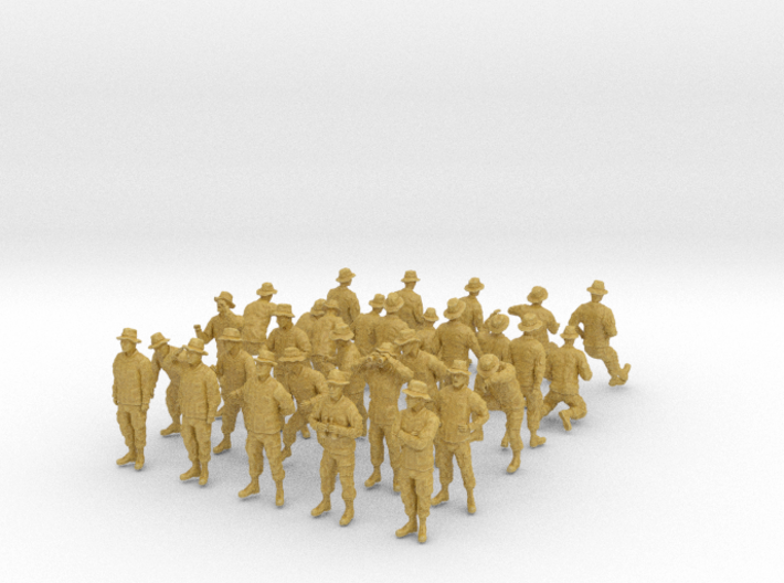 1-144 Army Modern Uniforms Set2 3d printed 