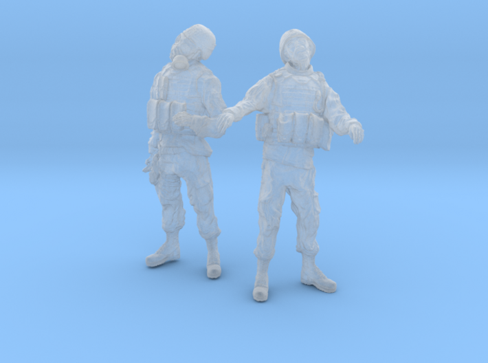 1-35 Military Zombie Set 3 3d printed