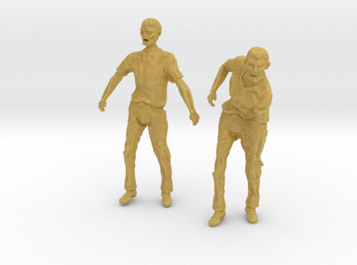1-24 Male Zombie Set4 3d printed