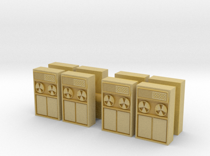 Old Computer Bank (x8) 1/160 3d printed