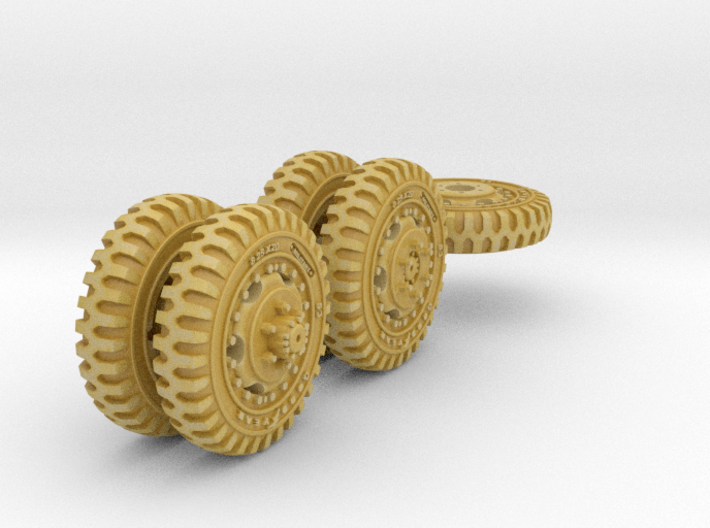 1-72 8-25x20 Late Tire White Scout Car Set2 3d printed 