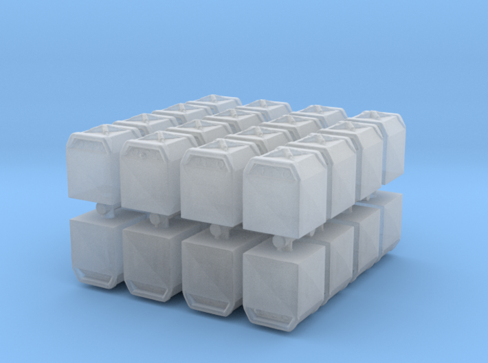 Glass Recycling Container (x32) 1/400 3d printed