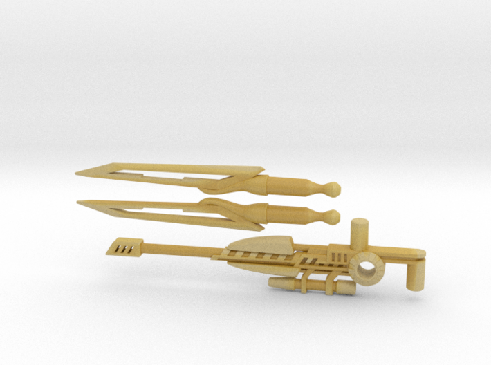 Cybernetic Assassination Weapons Pack 3d printed