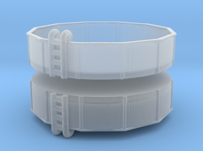 15ft Swimming Pool (x2) 1/200 3d printed