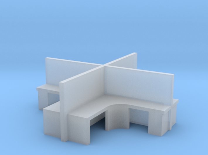 2x2 Office Cubicle 1/64 3d printed