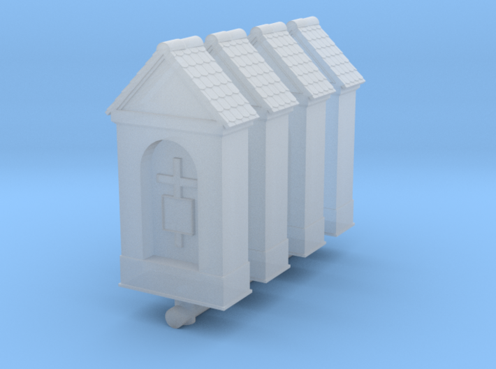 Small Chapel (x4) 1/160 3d printed