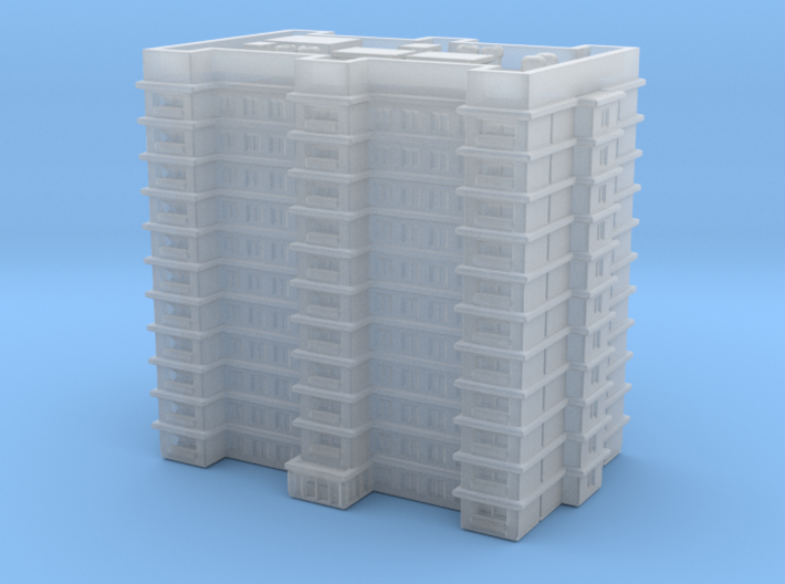 Residential Building 02 1/1000 3d printed