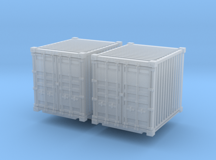 10ft Shipping Container (x2) 1/200 3d printed