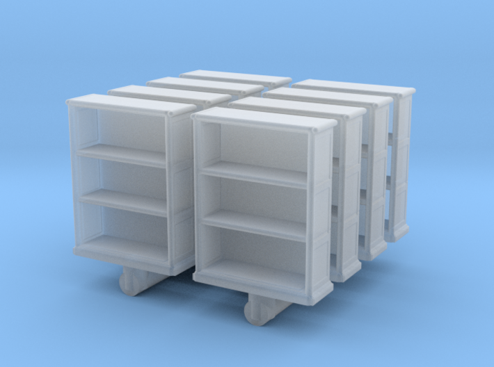 Wooden Bookcase (x8) 1/160 3d printed
