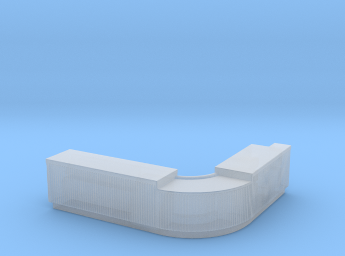 Curved Bar Counter 1/72 3d printed