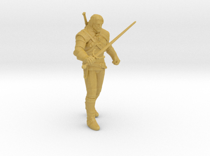 Witcher Geralt uniqe miniature high detail pose 2/ 3d printed 