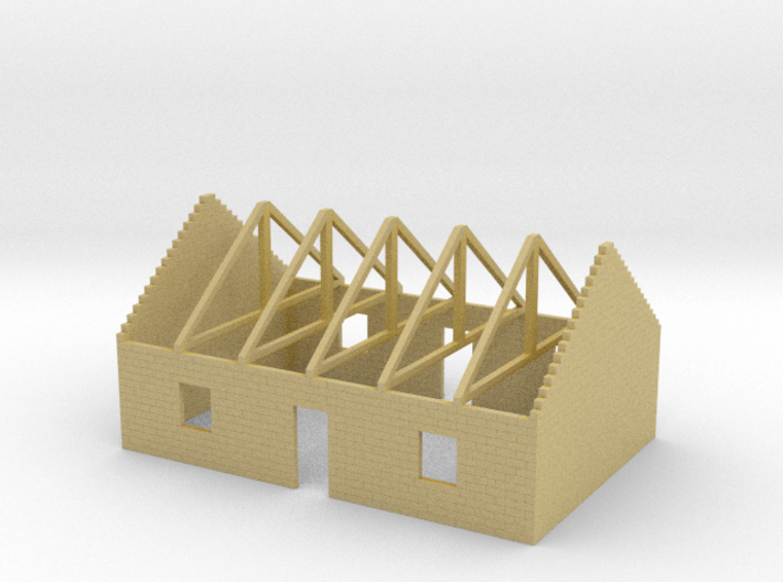 House in Construction 1/144 3d printed