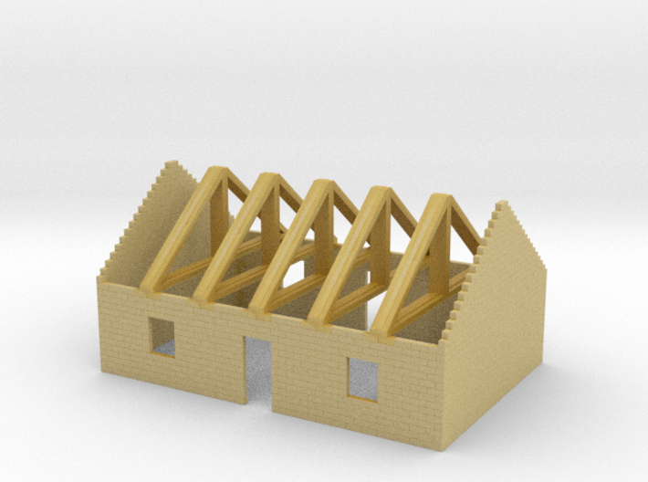 House in Construction 1/400 3d printed