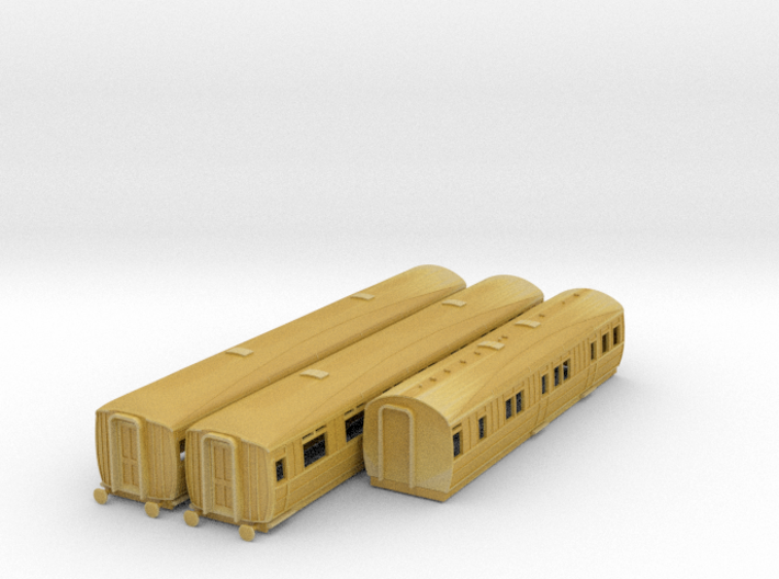 o100-lner-artic-restaurant-3-coach 3d printed