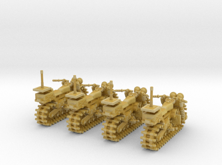 28mm Vezdekhod tracked vehicle (4 pieces) 3d printed 