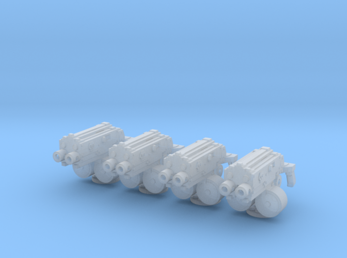 28mm combination gyroject guns for APC 3d printed