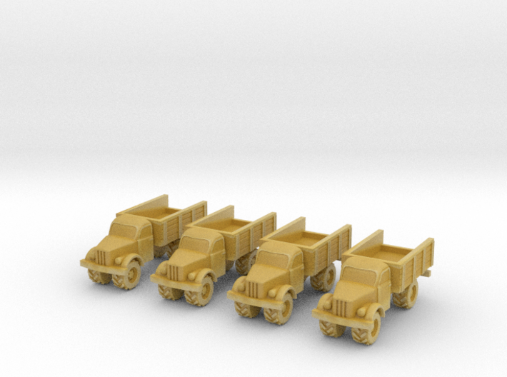 6mm GAZ-63 trucks 3d printed